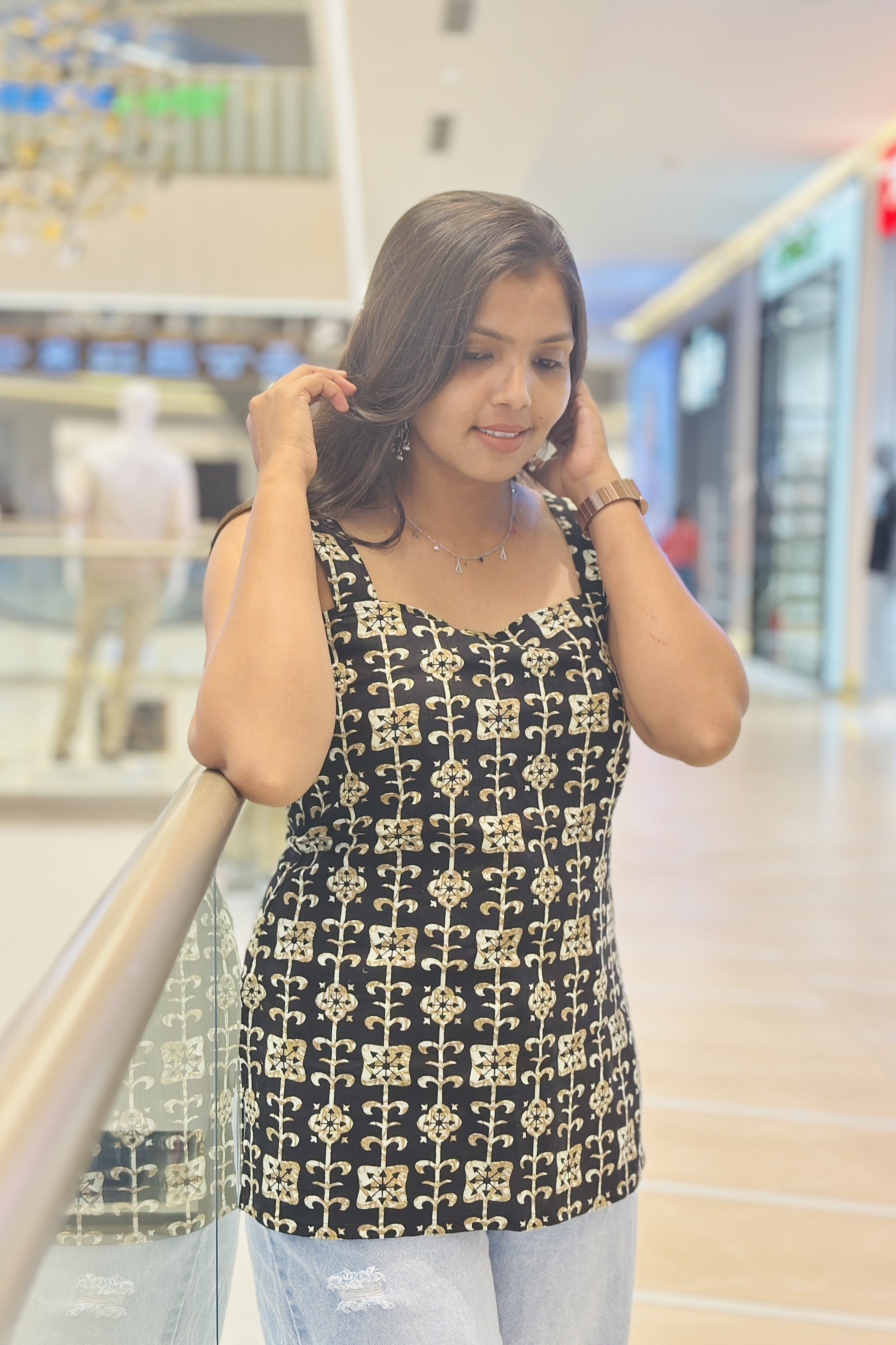 Squra Ethnic Printed Top