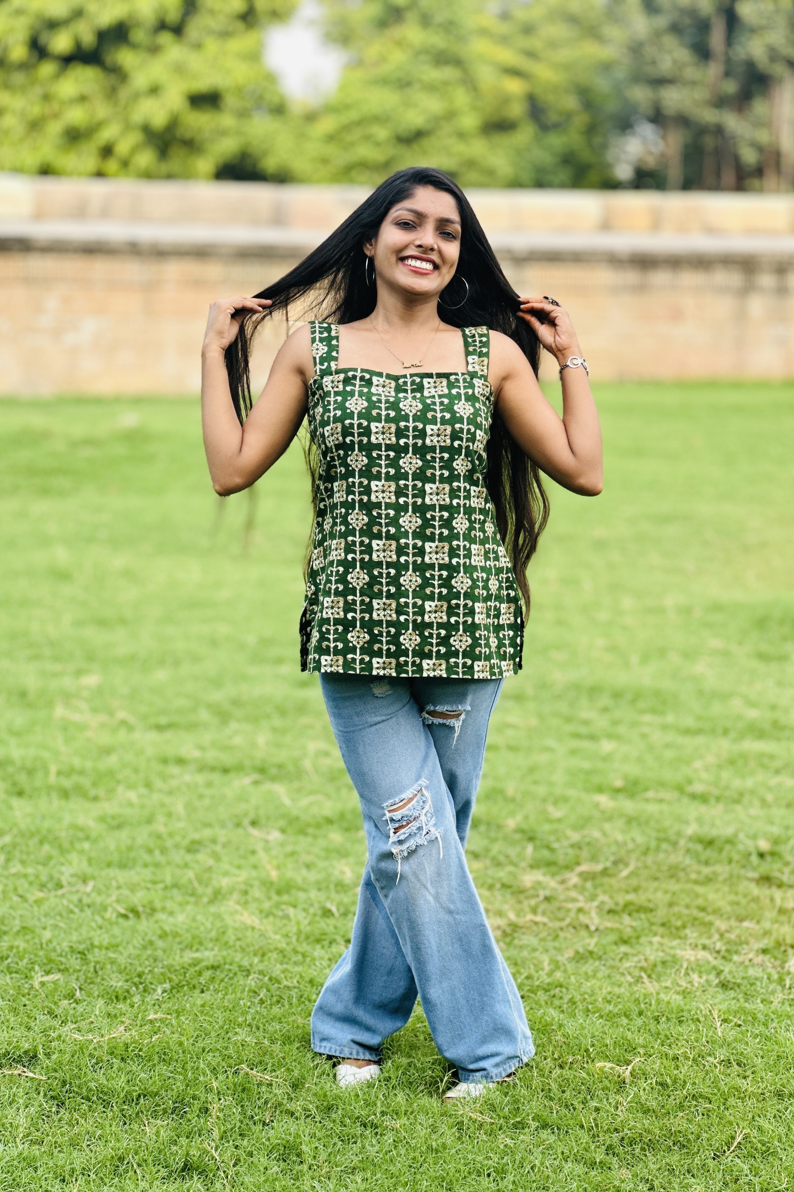 Squra Ethnic Printed Top