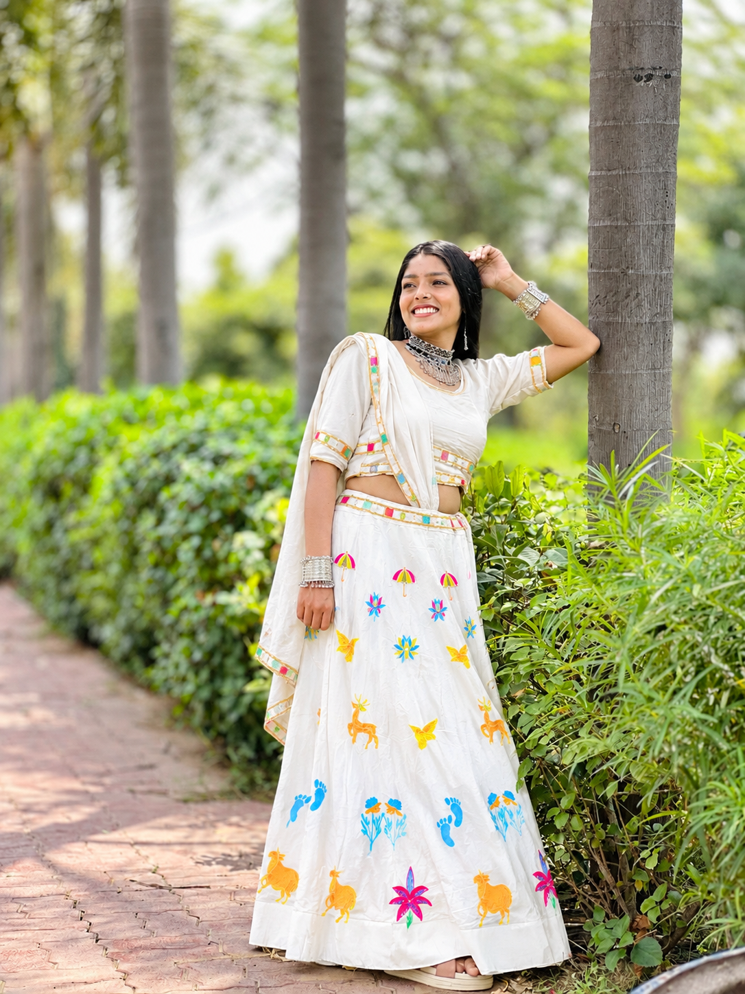 Sunshine Yellow Work Lehenga Set